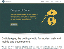 Tablet Screenshot of cubicleapps.com